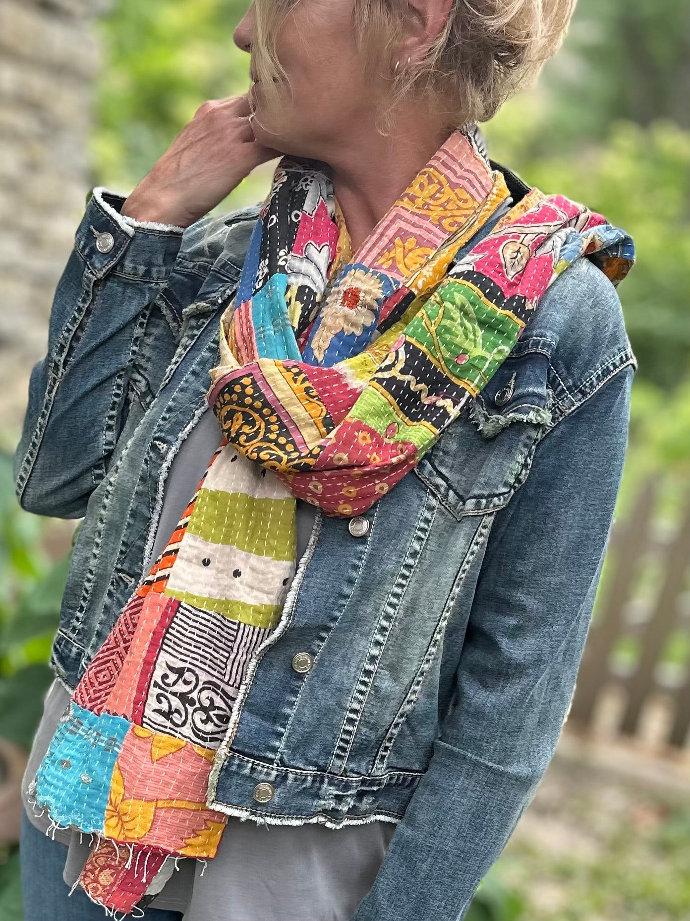 Carmel Kantha Scarf