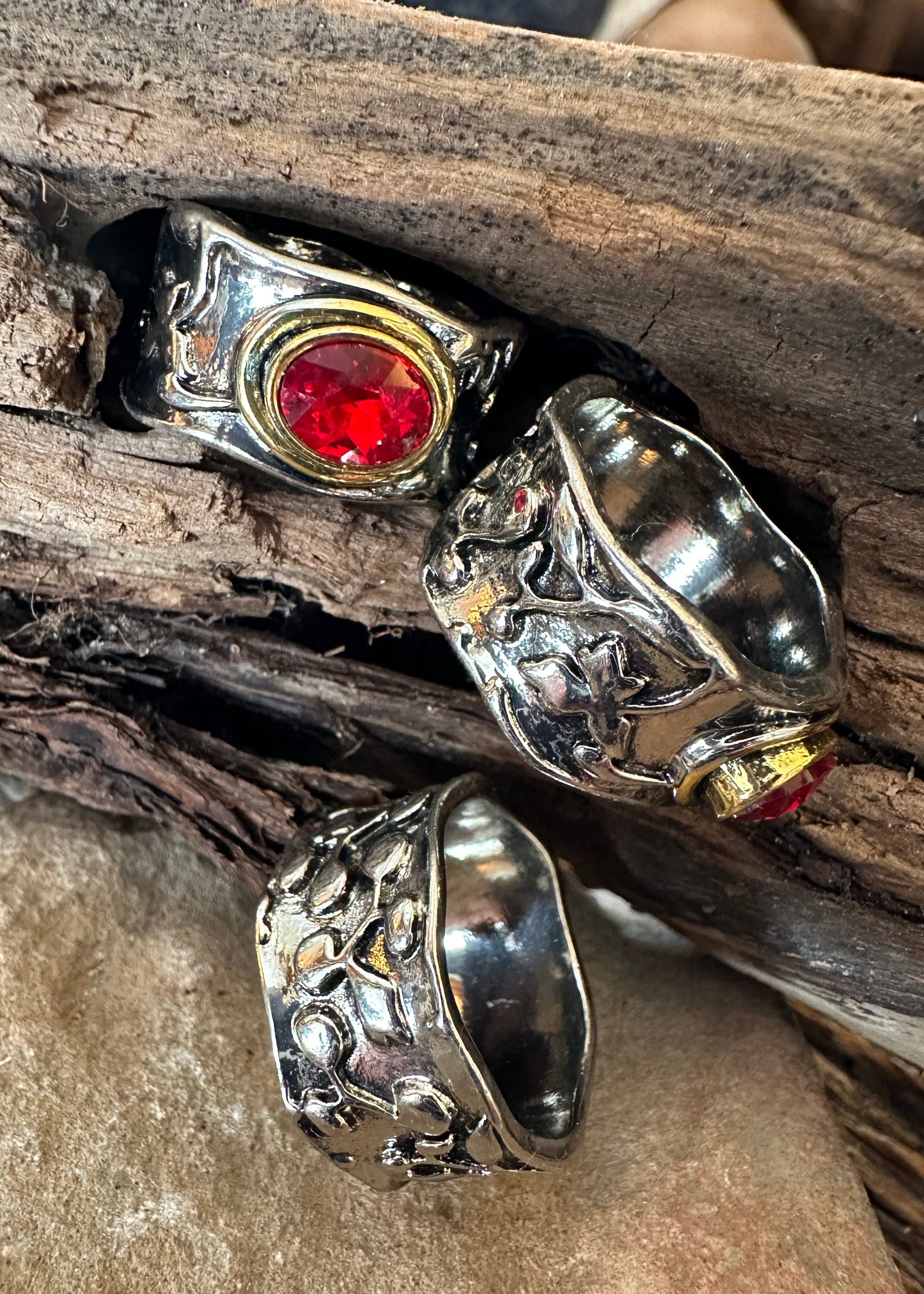 Moab Ring - Etched silver