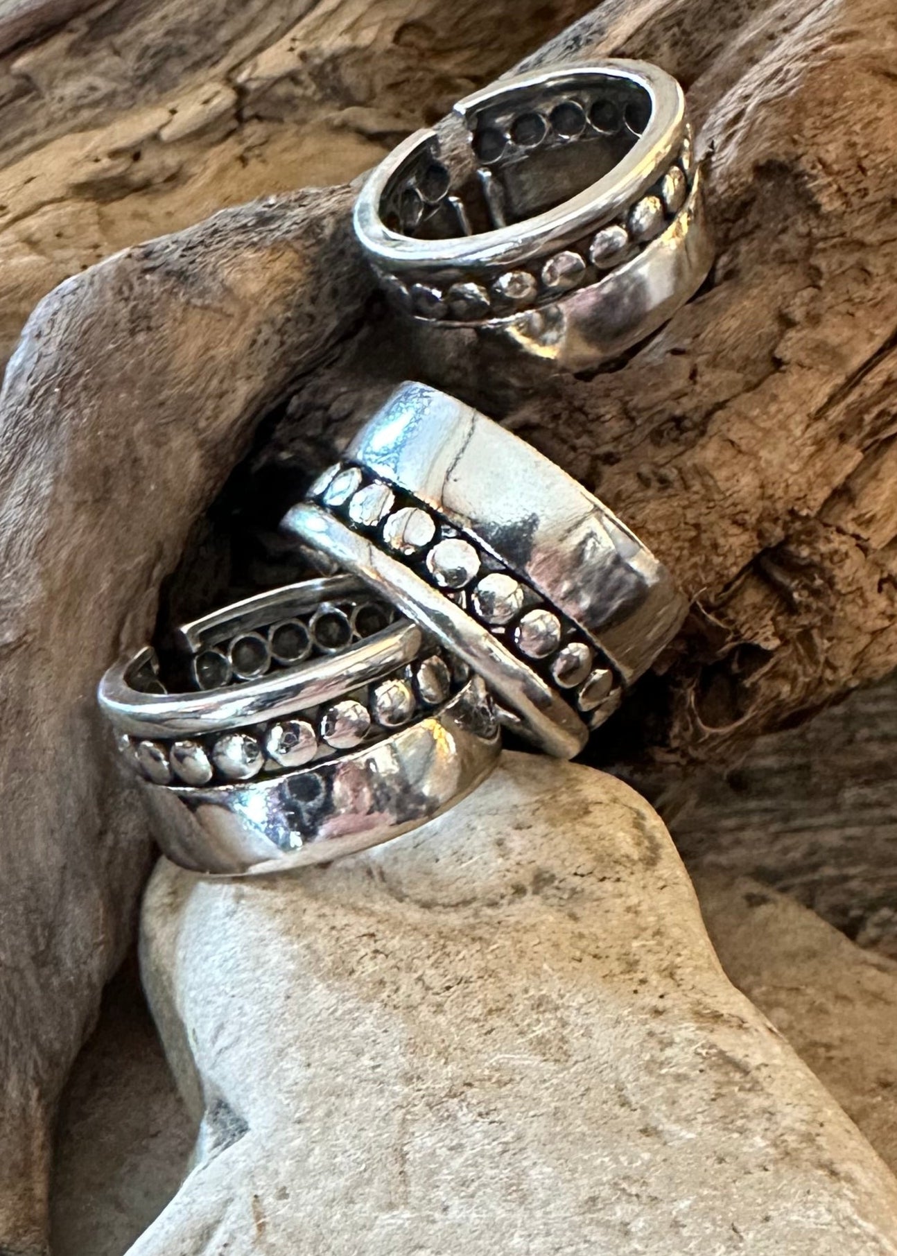 Cascade sterling silver ring