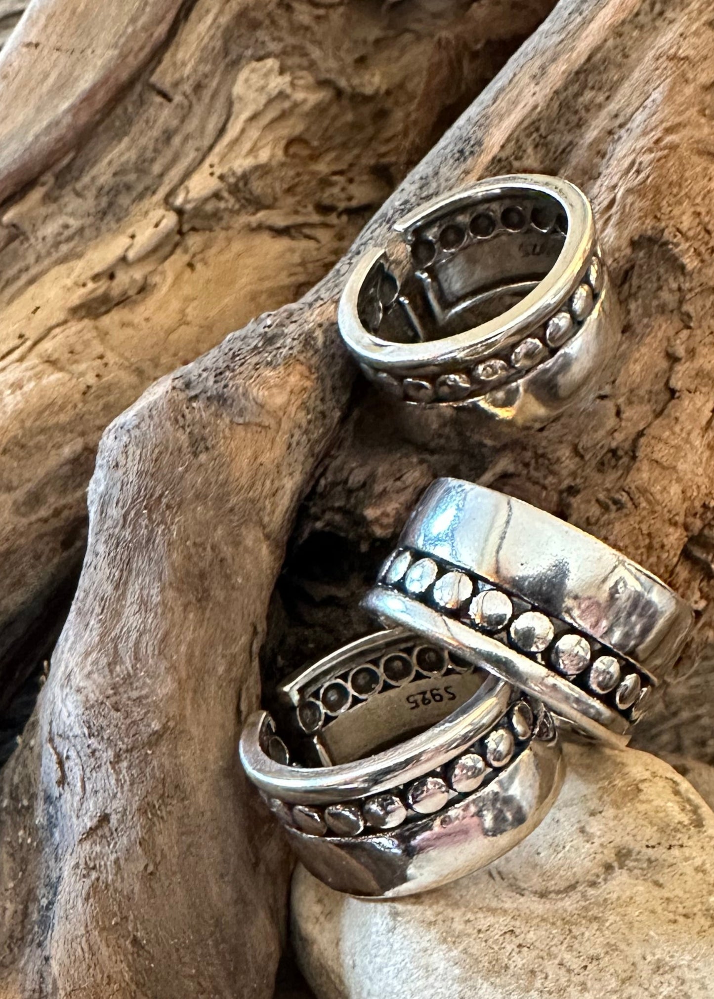 Cascade sterling silver ring