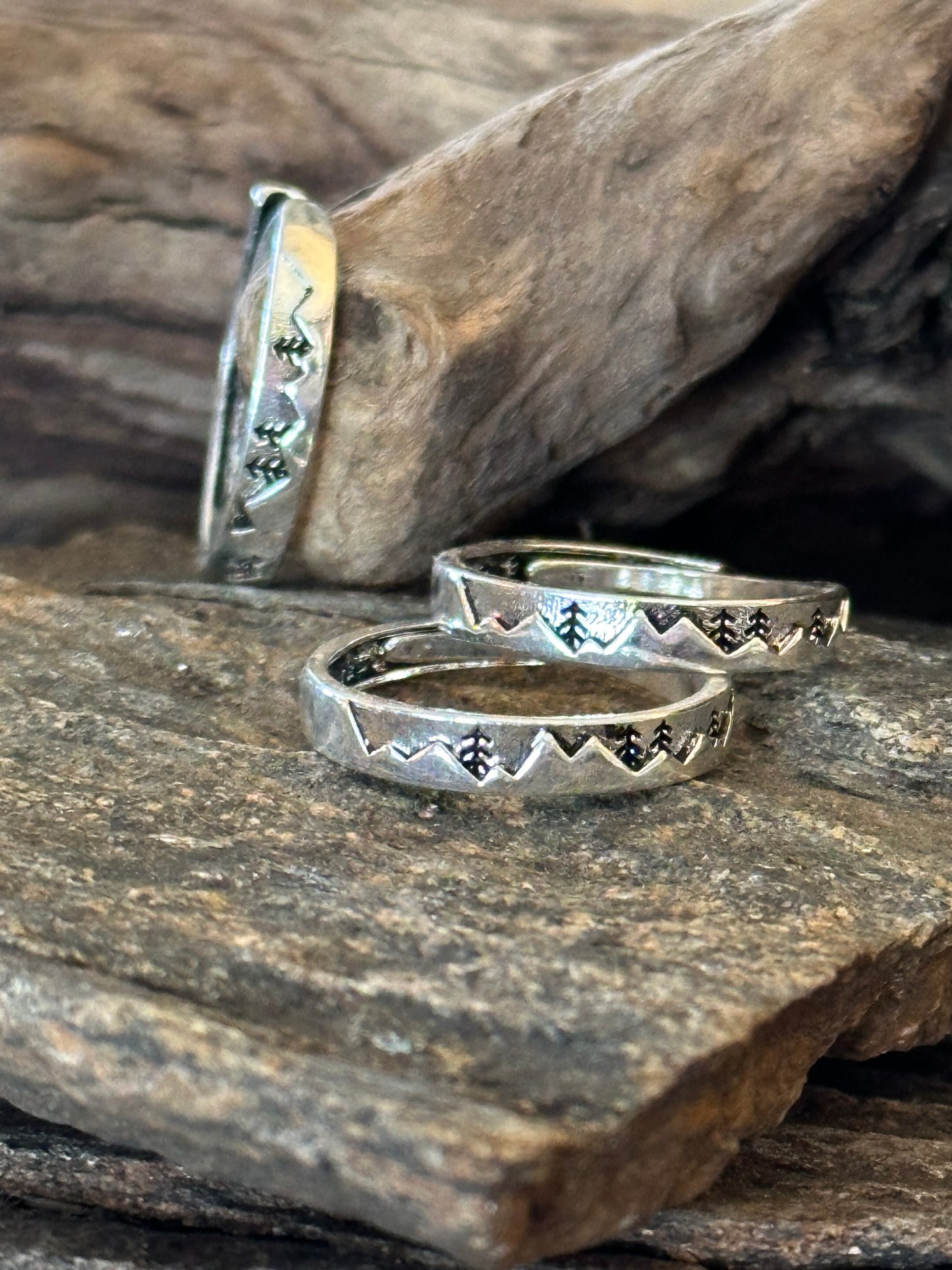 Mountain Range - Silver Ring