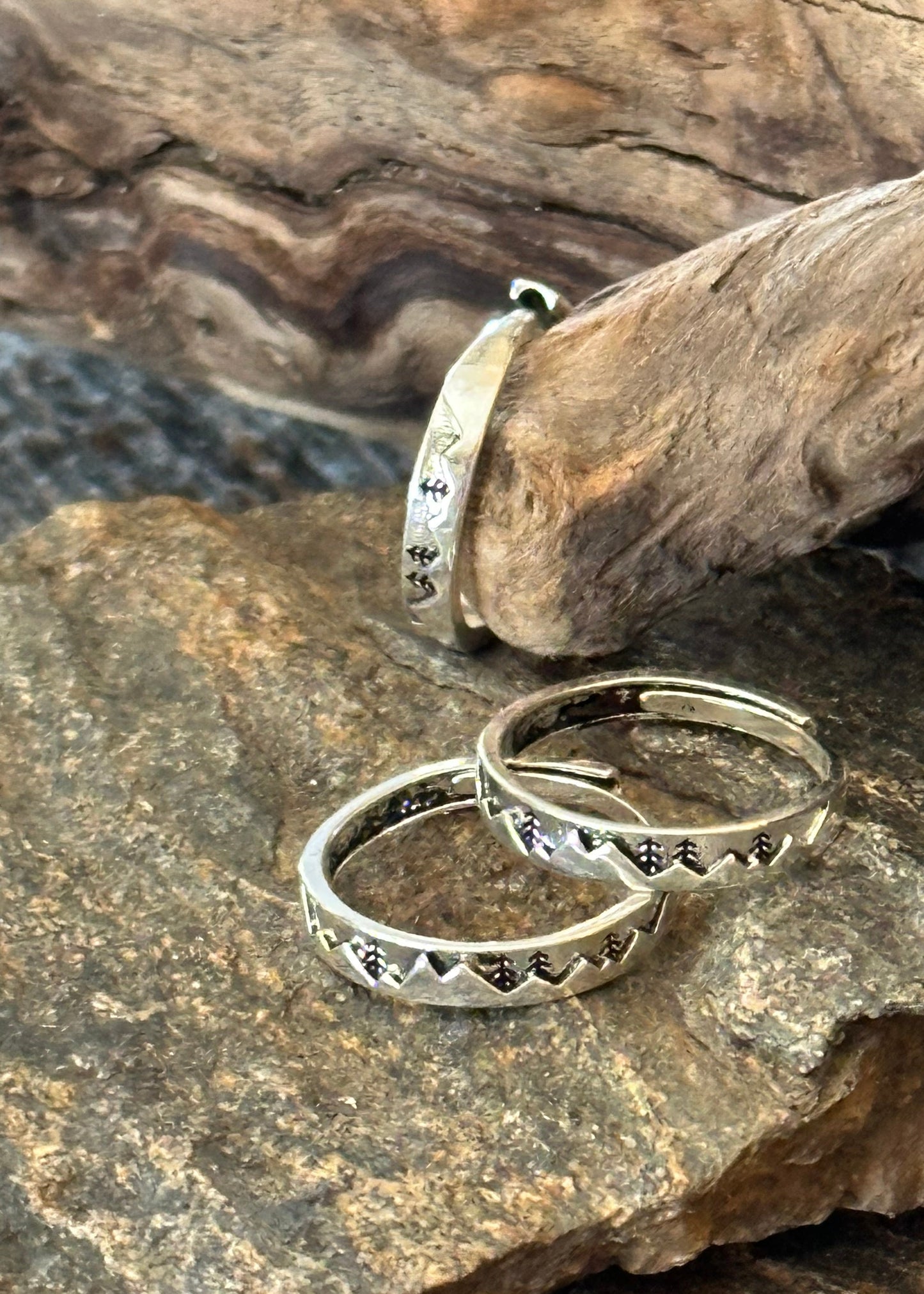 Mountain Range - Silver Ring