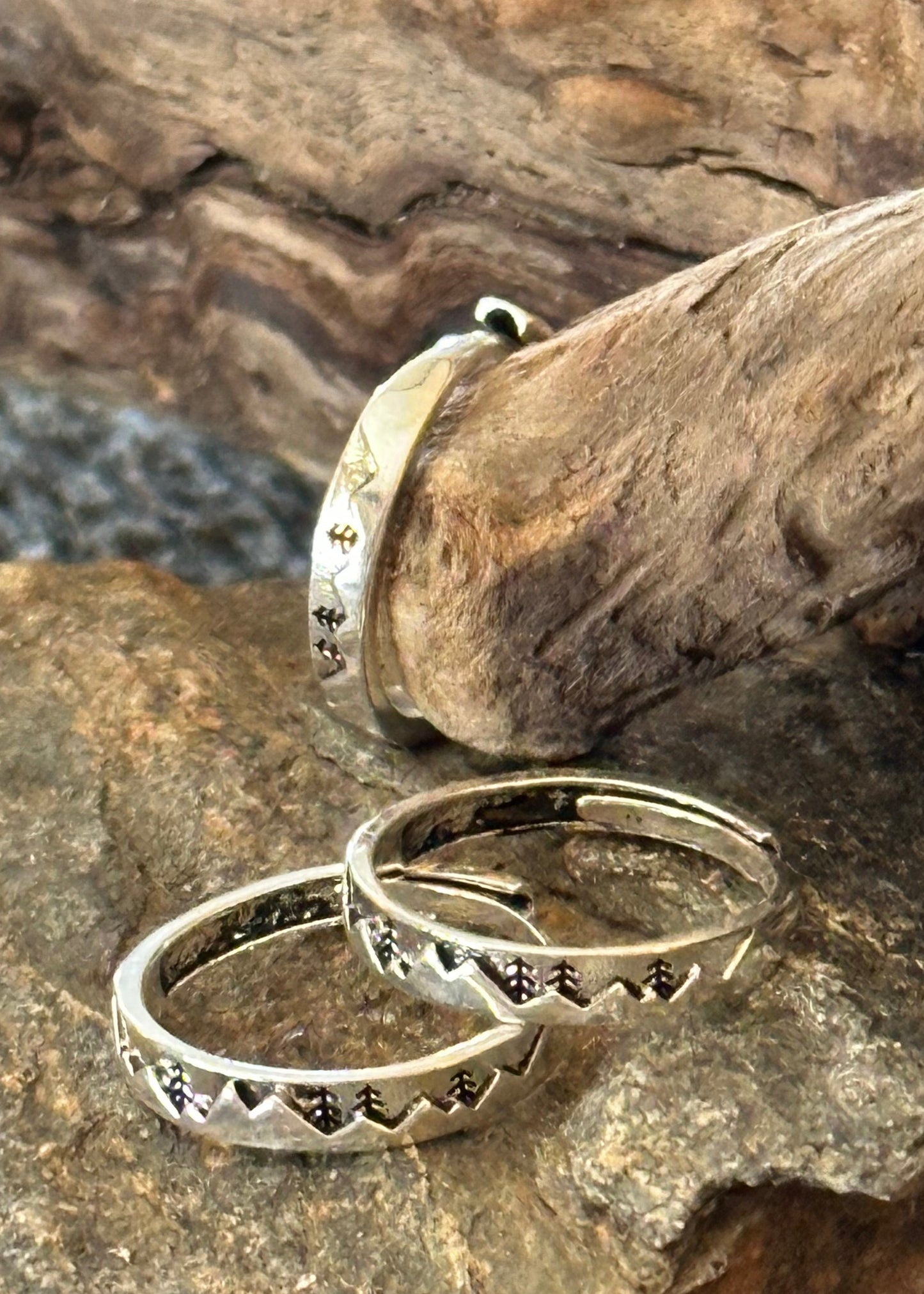 Mountain Range - Silver Ring