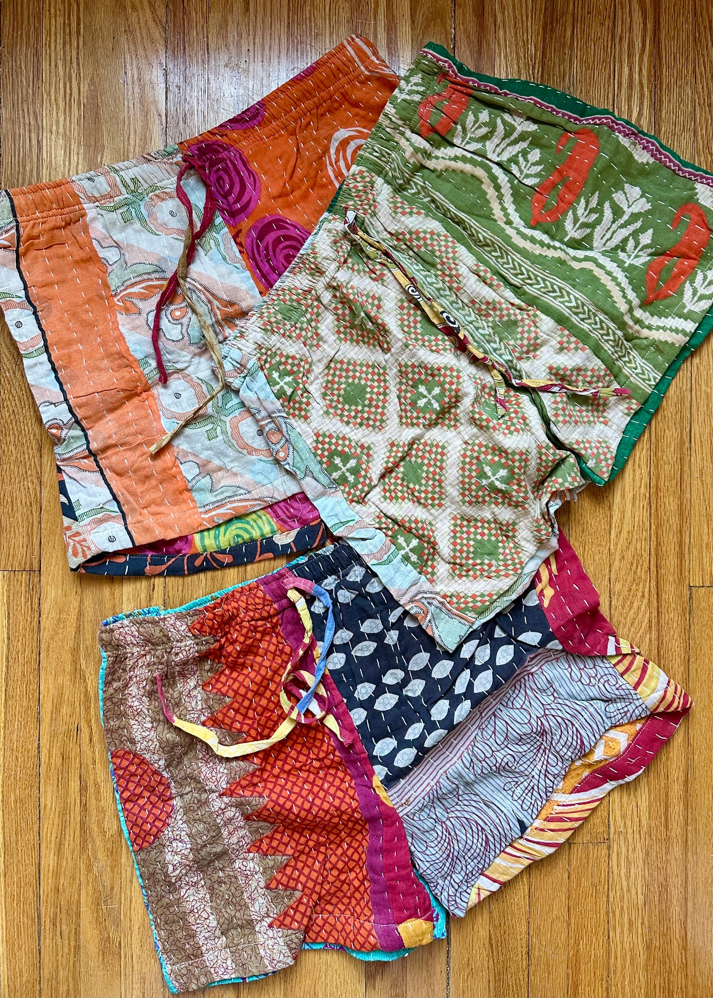 Corinne Kantha Pajama Short -Set of three/ Set of two