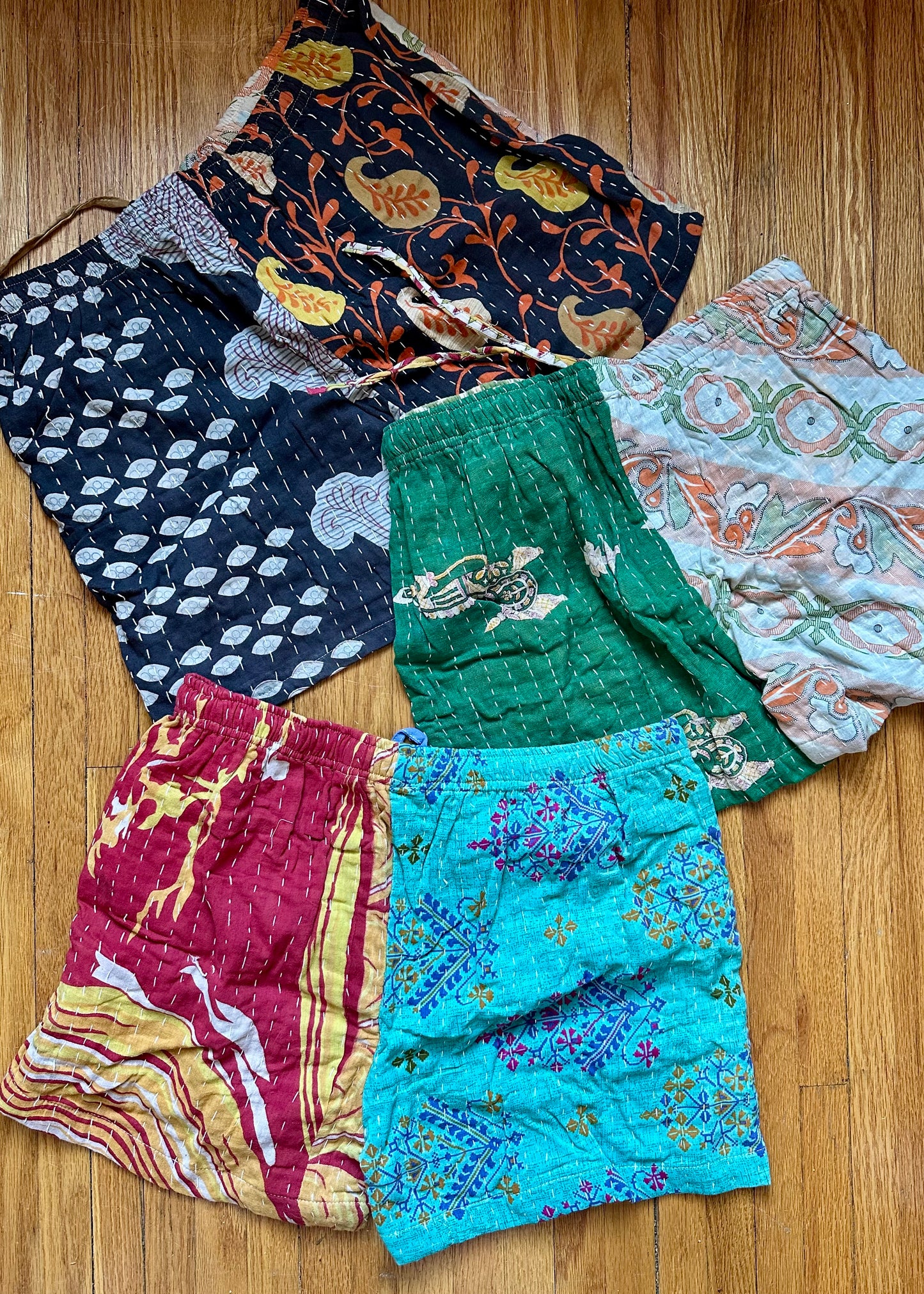 Corinne Kantha Pajama Short -Set of three/ Set of two