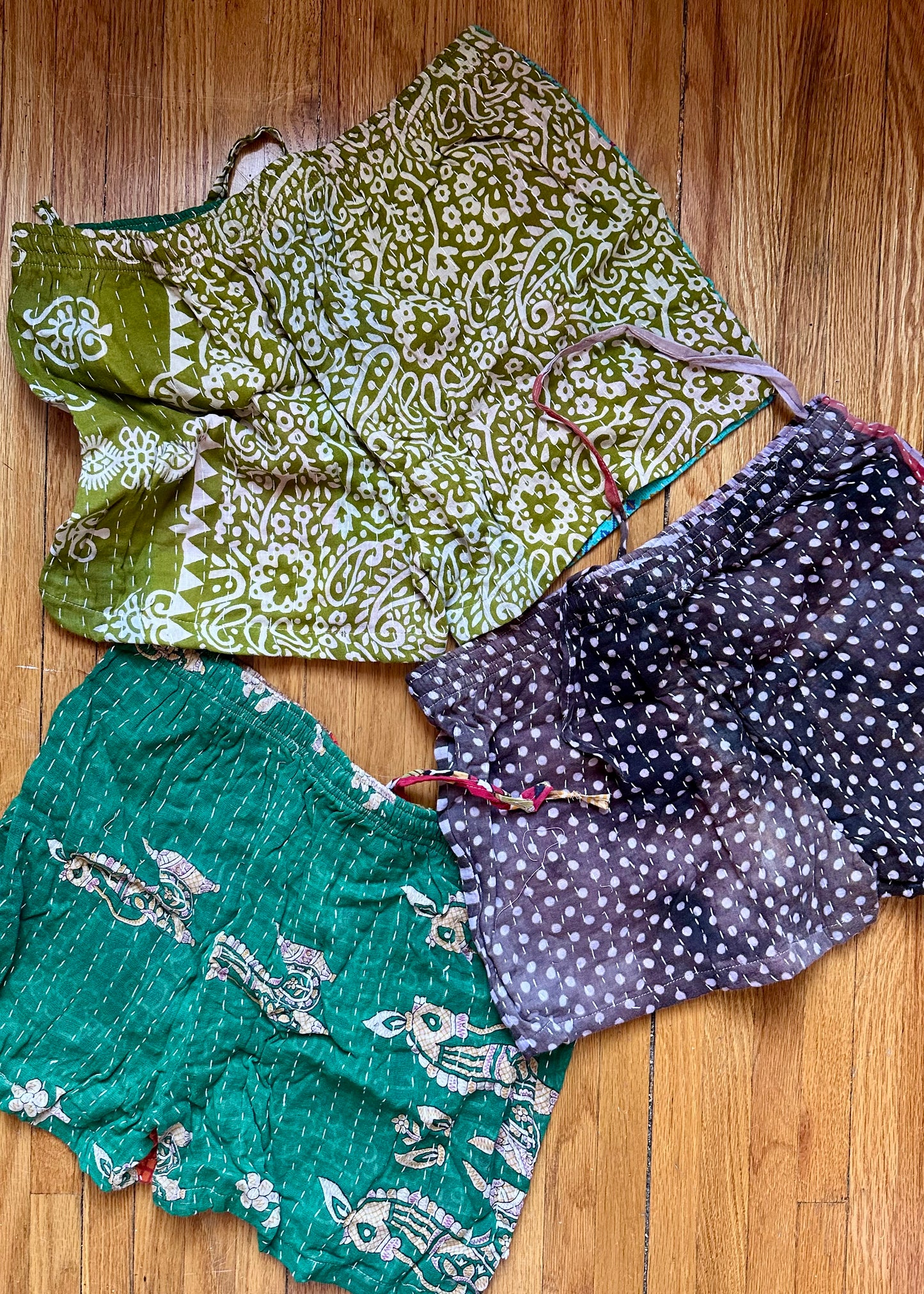 Corinne Kantha Pajama Short -Set of three/ Set of two