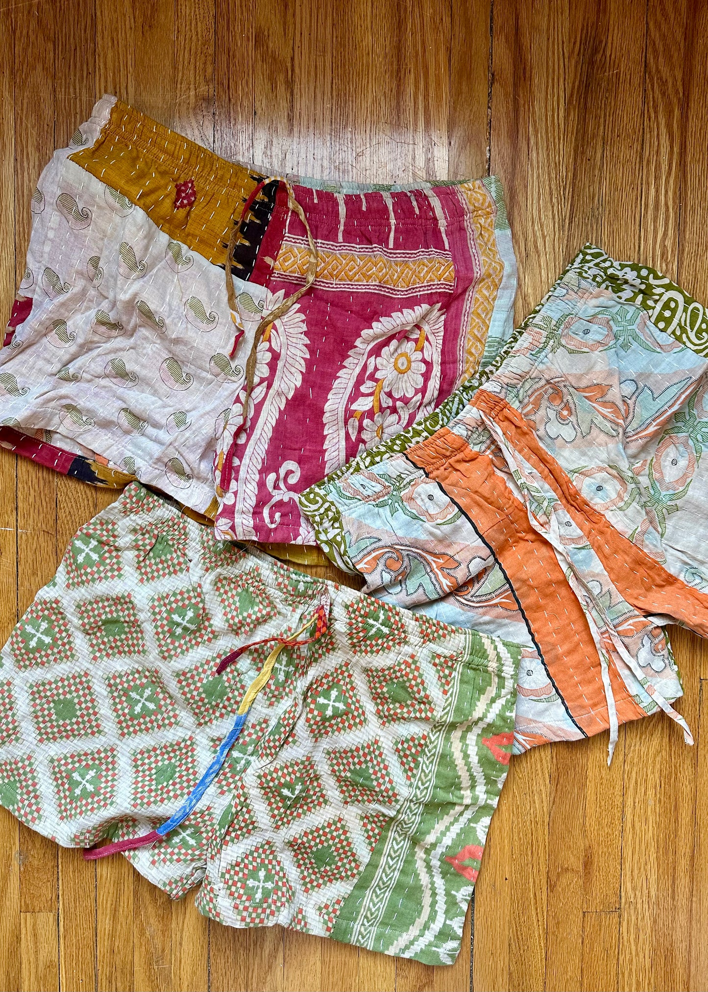 Corinne Kantha Pajama Short -Set of three/ Set of two