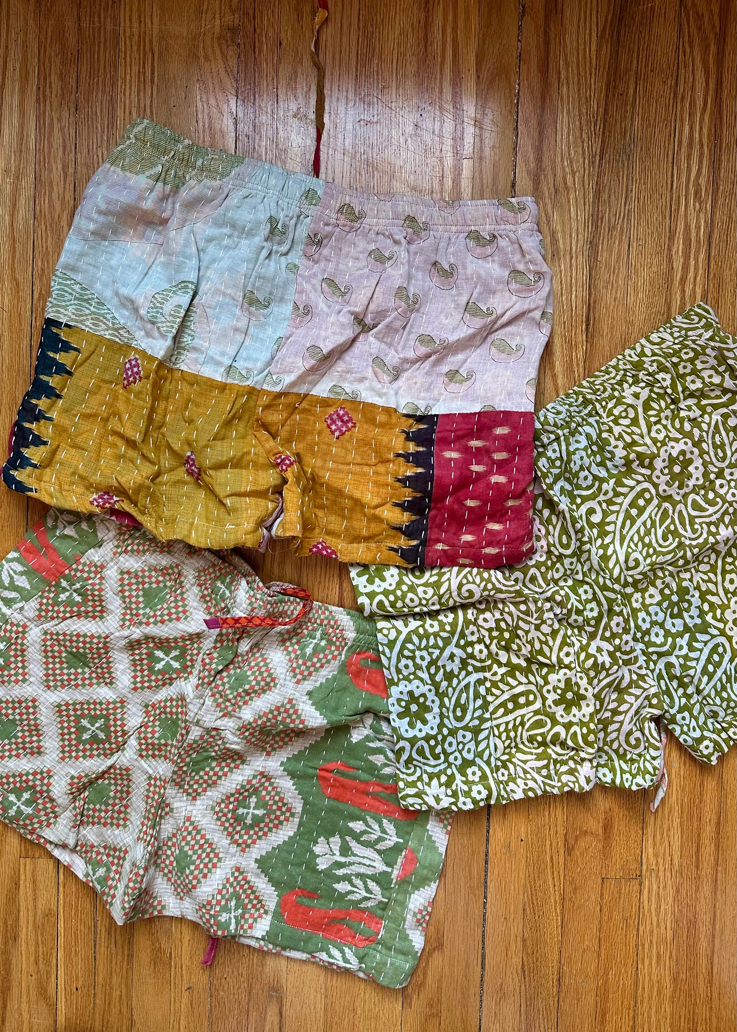 Corinne Kantha Pajama Short -Set of three/ Set of two