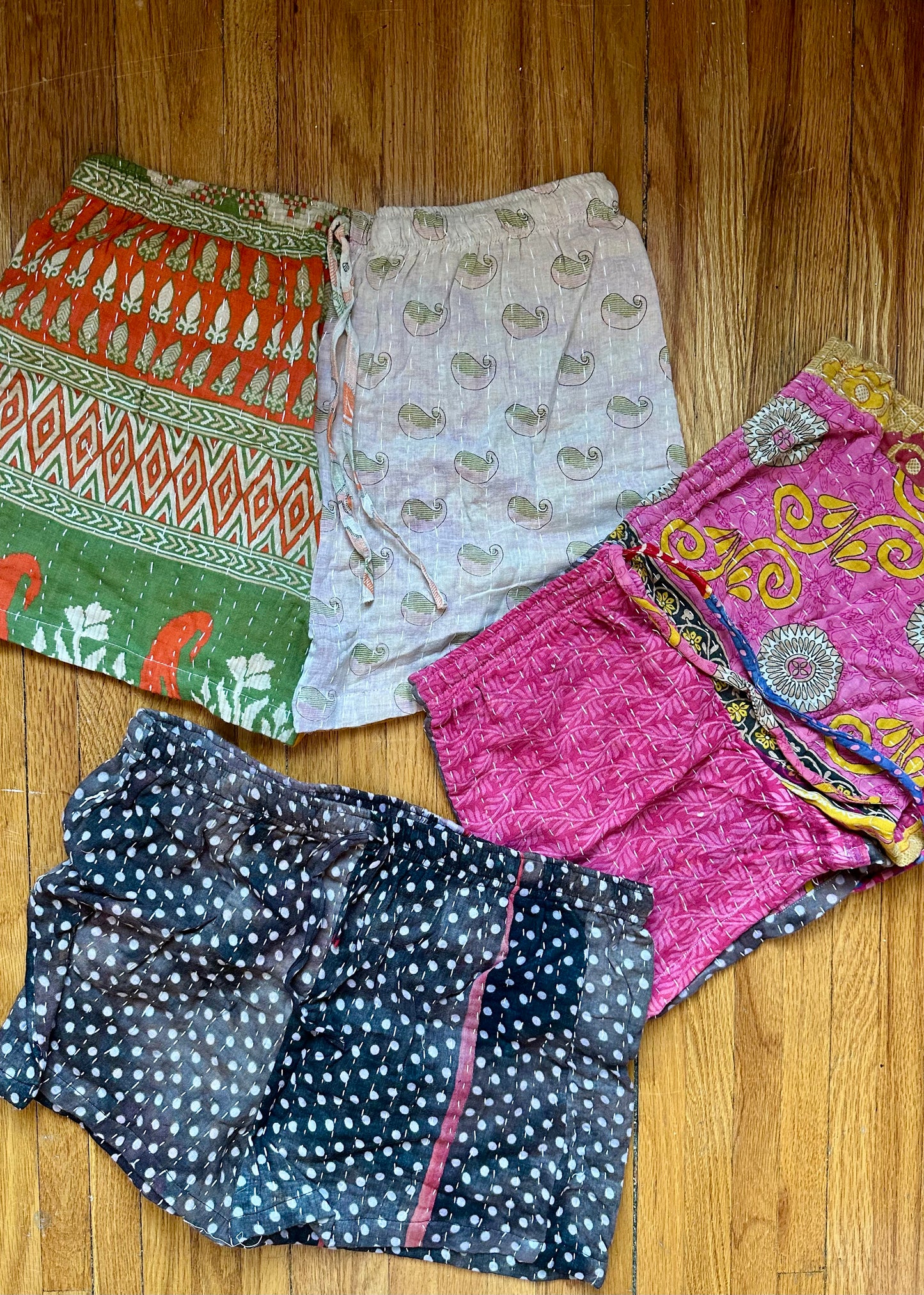Corinne Kantha Pajama Short -Set of three/ Set of two