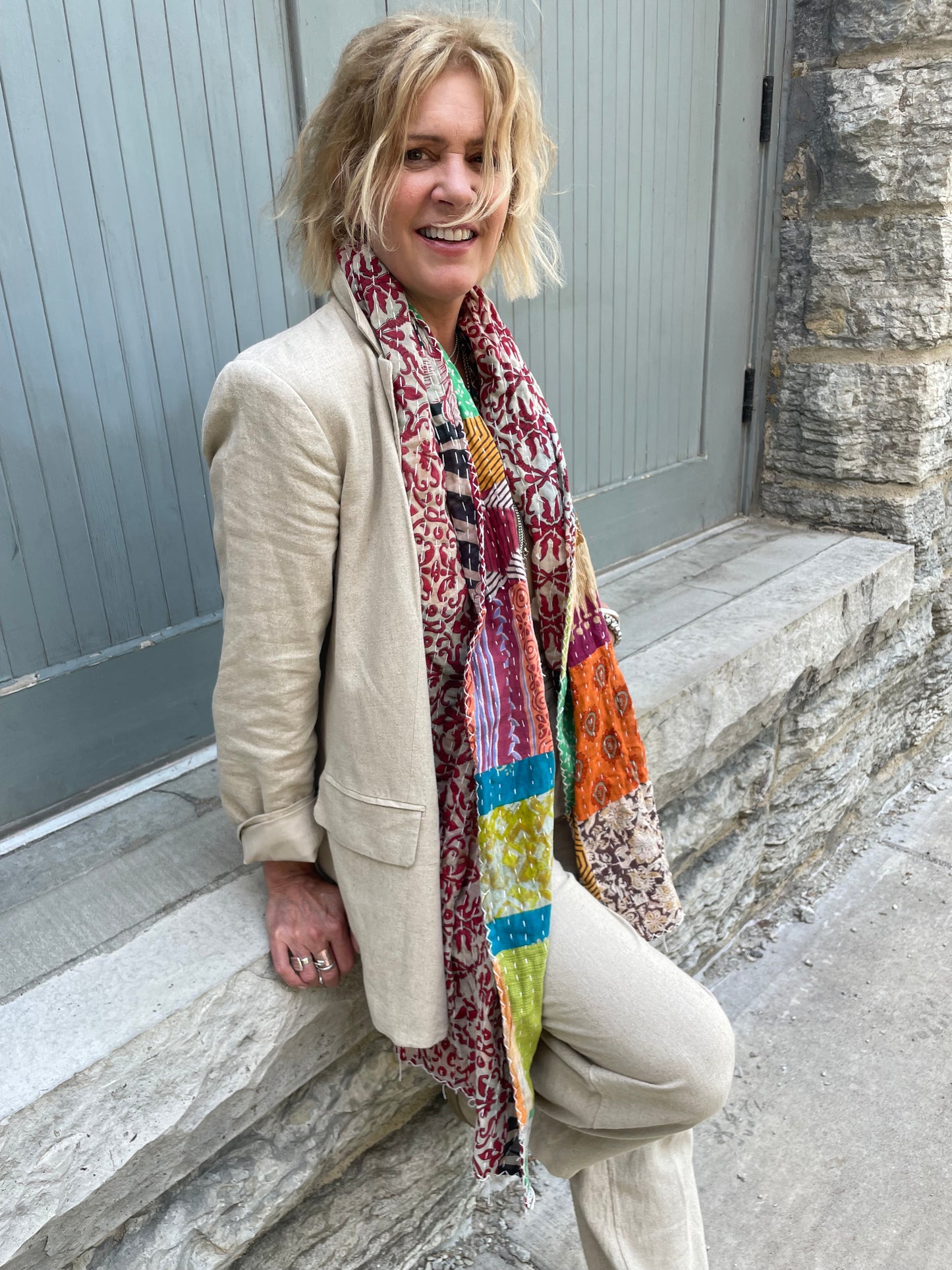 Carmel Kantha Scarf