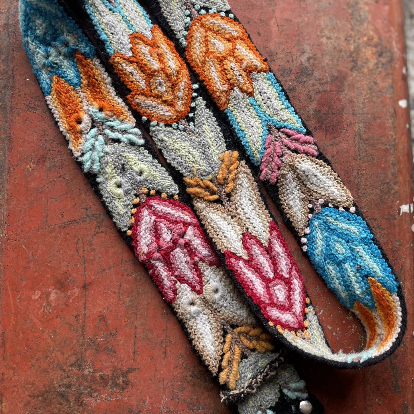 Peruvian embroidered belt - set of 3