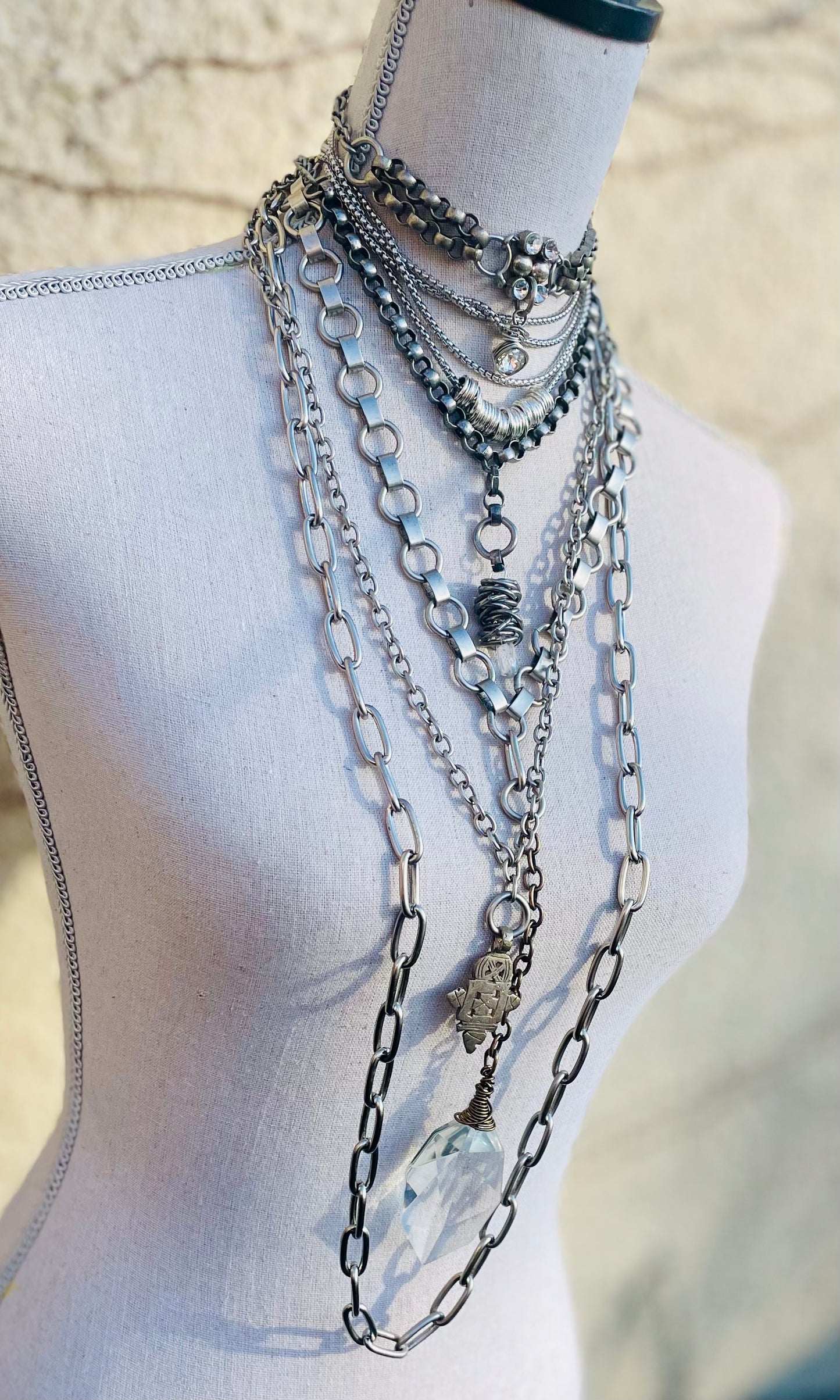 Amy Louise Silver Pass Necklace