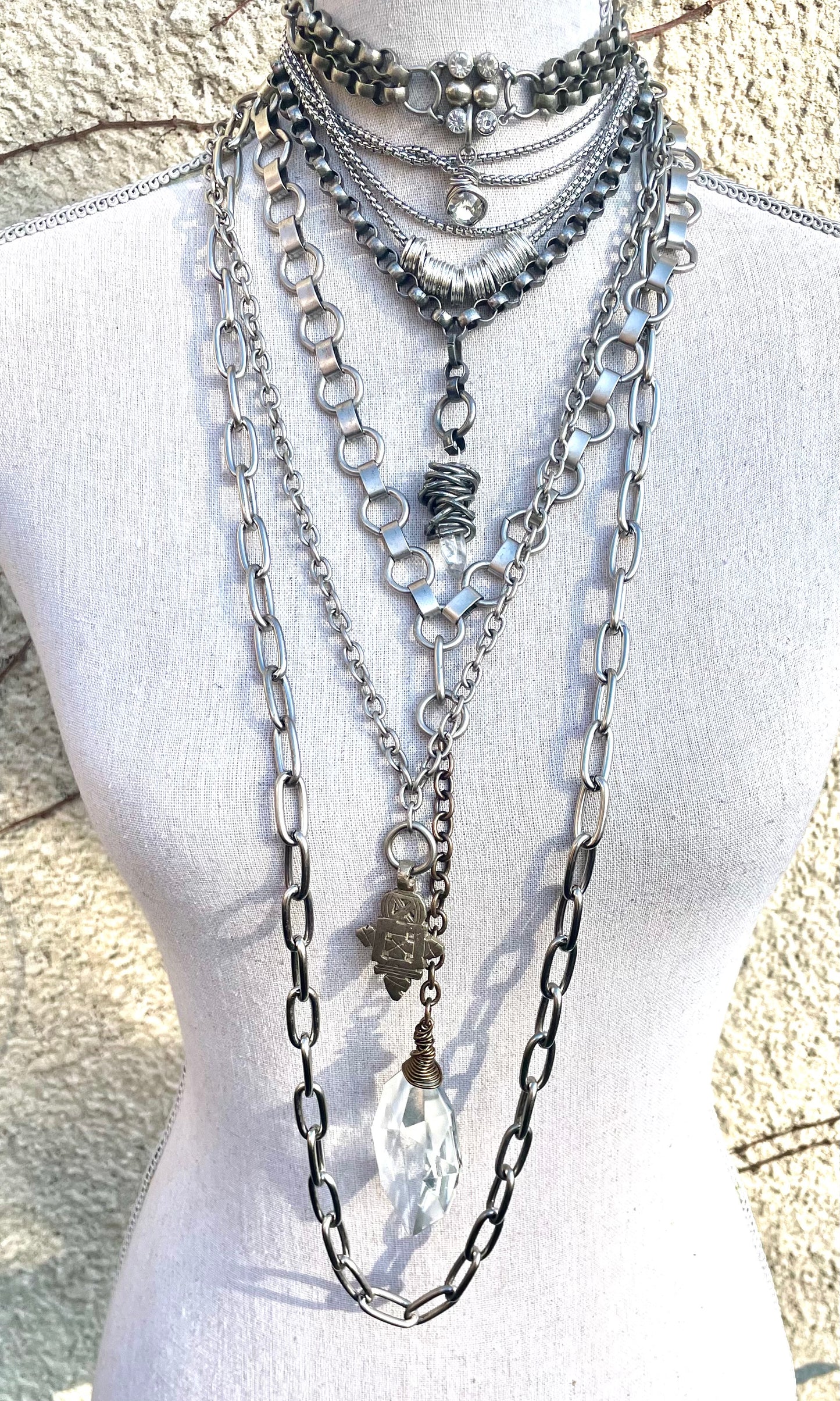 Amy Louise Silver Pass Necklace