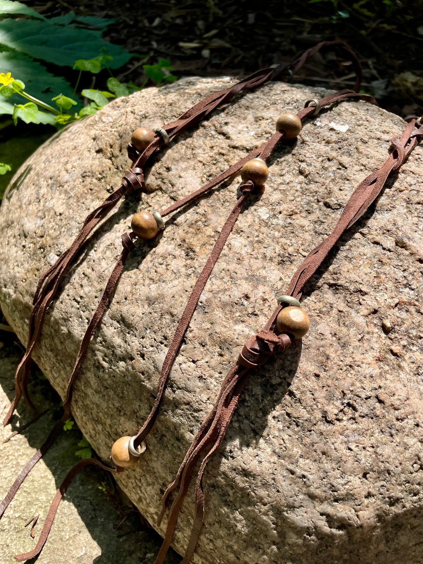 The Laramie Leather Necklace Collection. Set of 5.