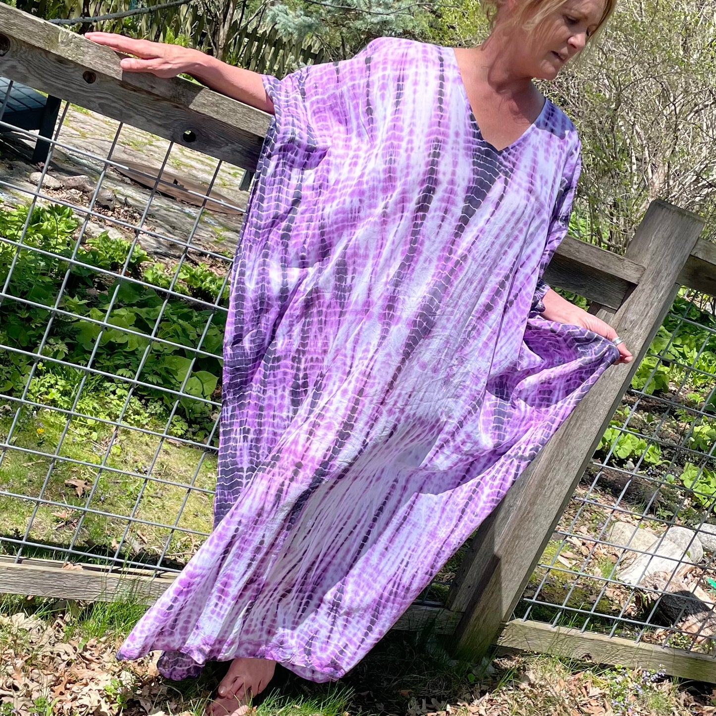 Boca Cotton Kaftan - Lavender