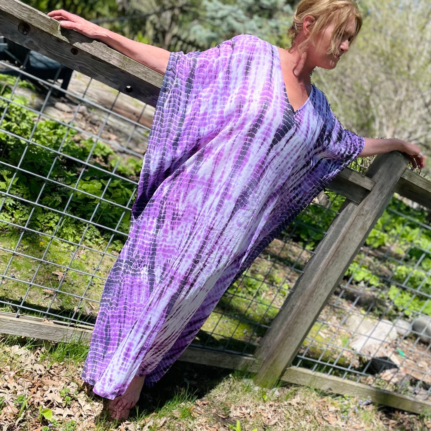 Boca Cotton Kaftan - Lavender