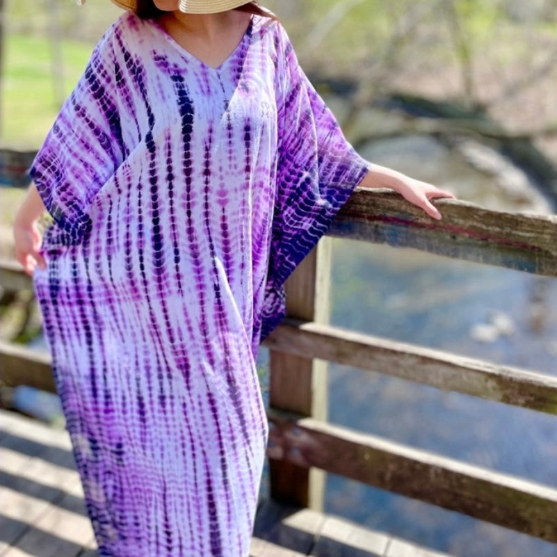 Boca Cotton Kaftan - Lavender