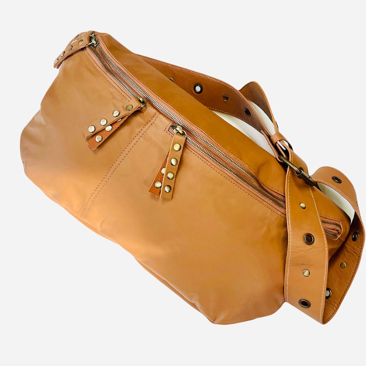 Marley Leather Sling Bag - Tan