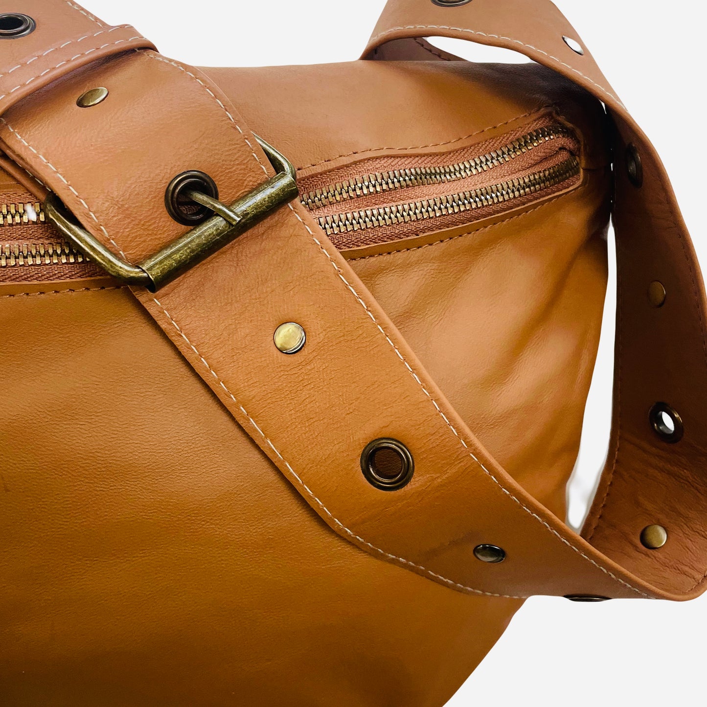 Marley Leather Sling Bag - Tan