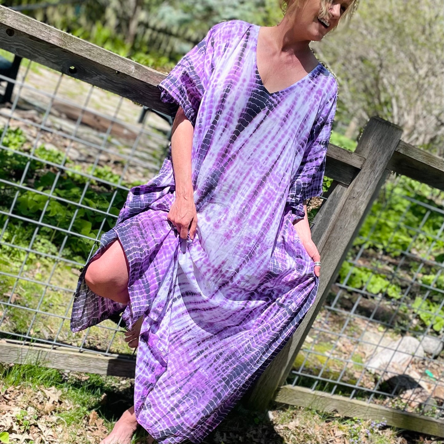 Boca Cotton Kaftan - Lavender