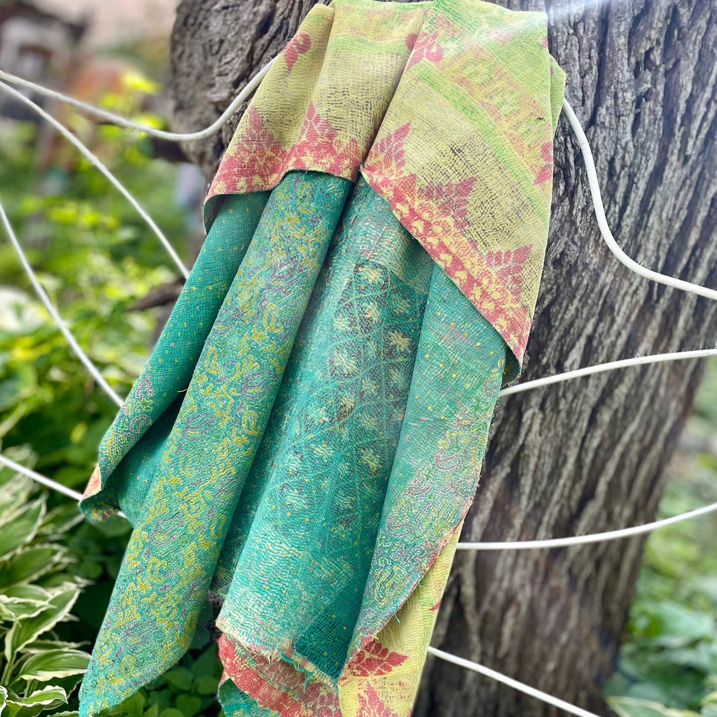 Theodora Reversible Kantha Quilts. Set of 6.