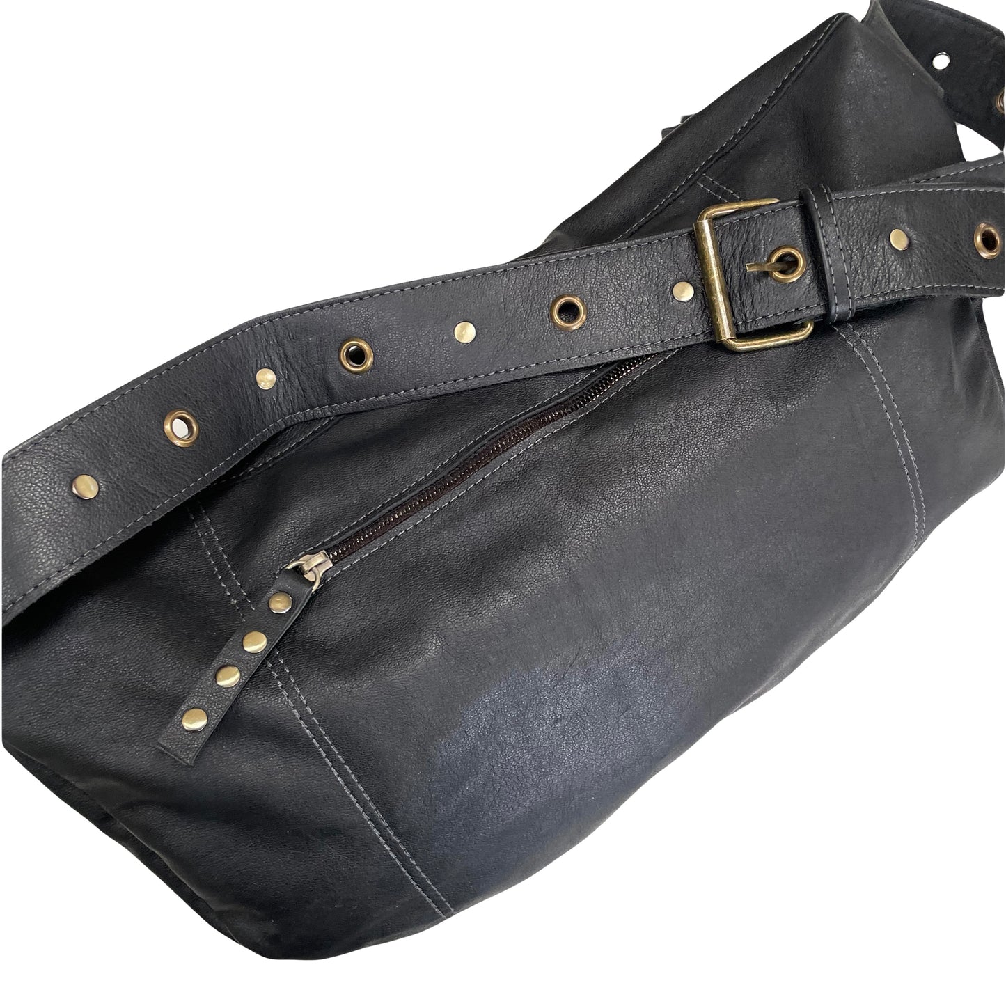 Marley Leather Sling Bag - Black