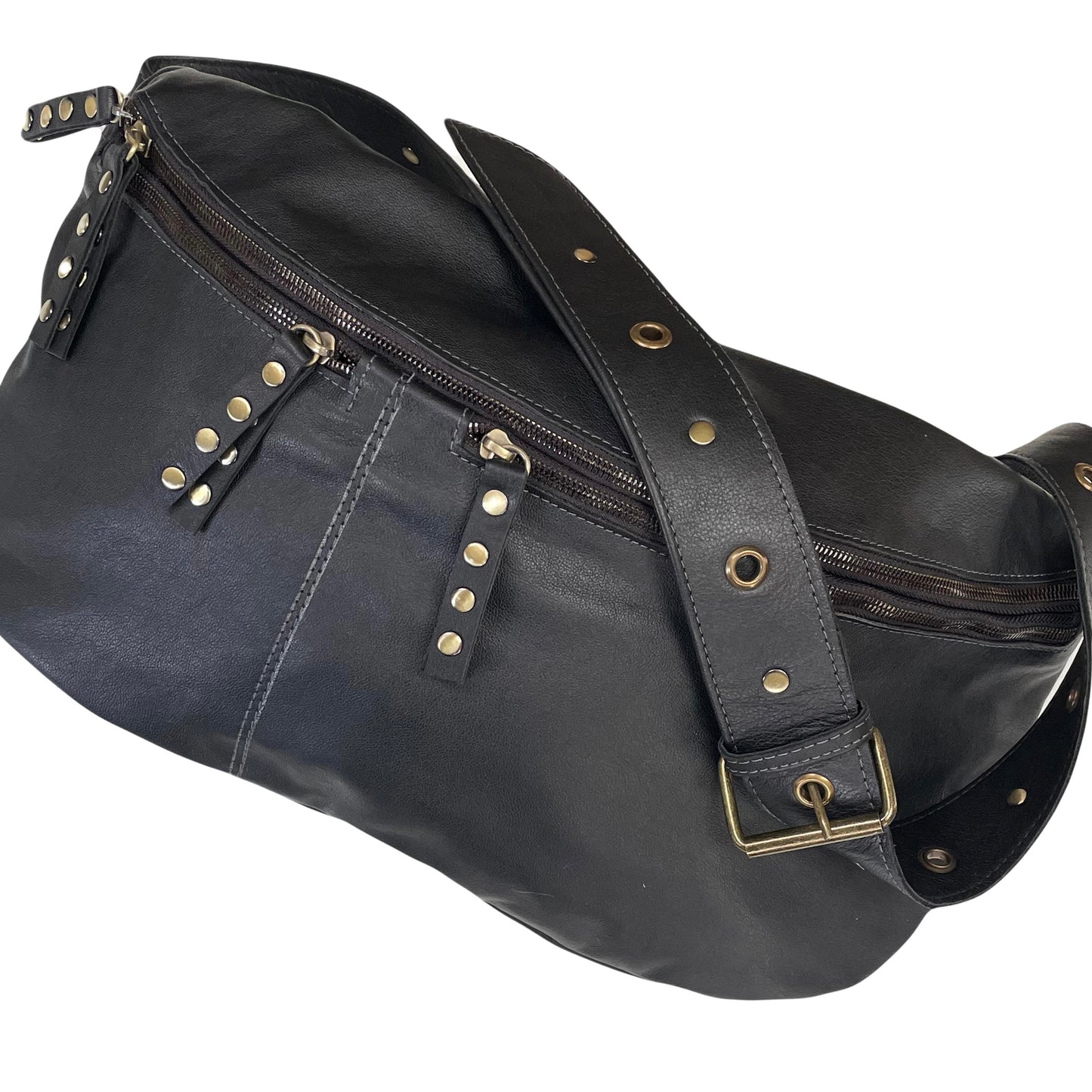 Marley Leather Sling Bag - Black