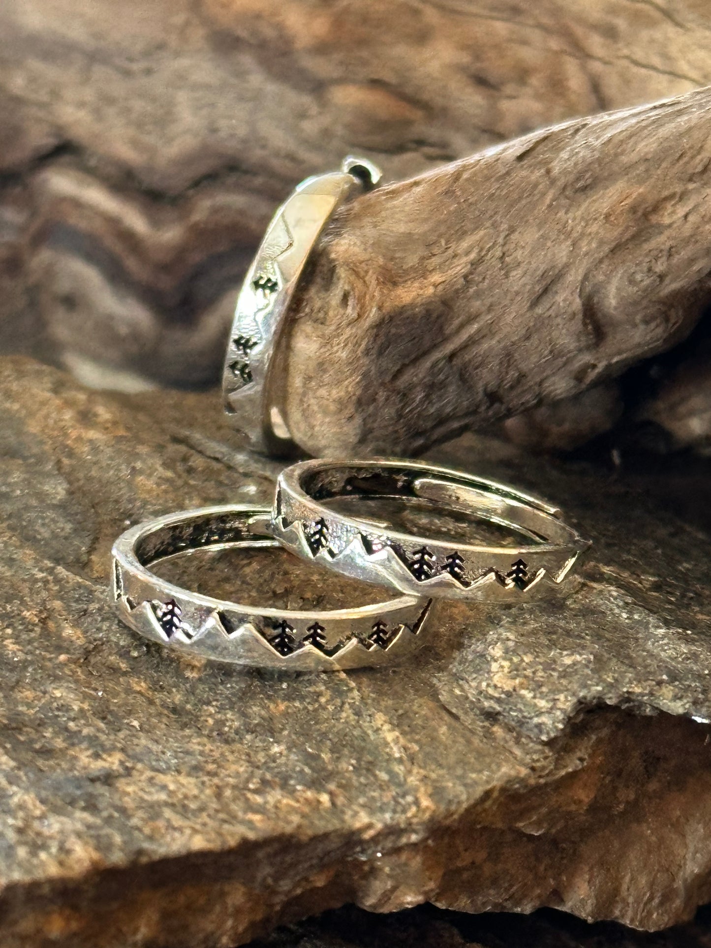 Mountain Range  - Silver Ring