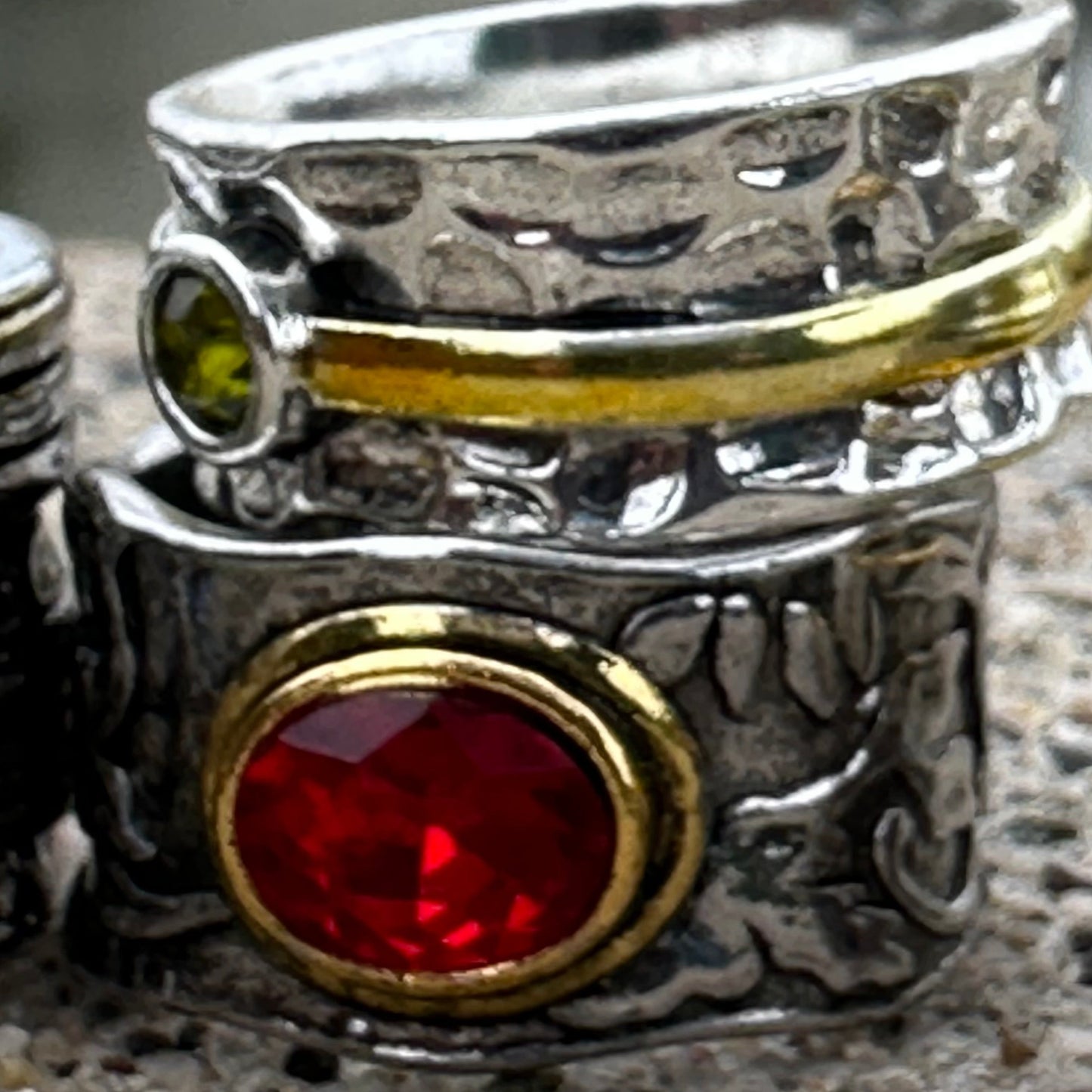 Layton Ring - Modeled Silver and Gold Ring