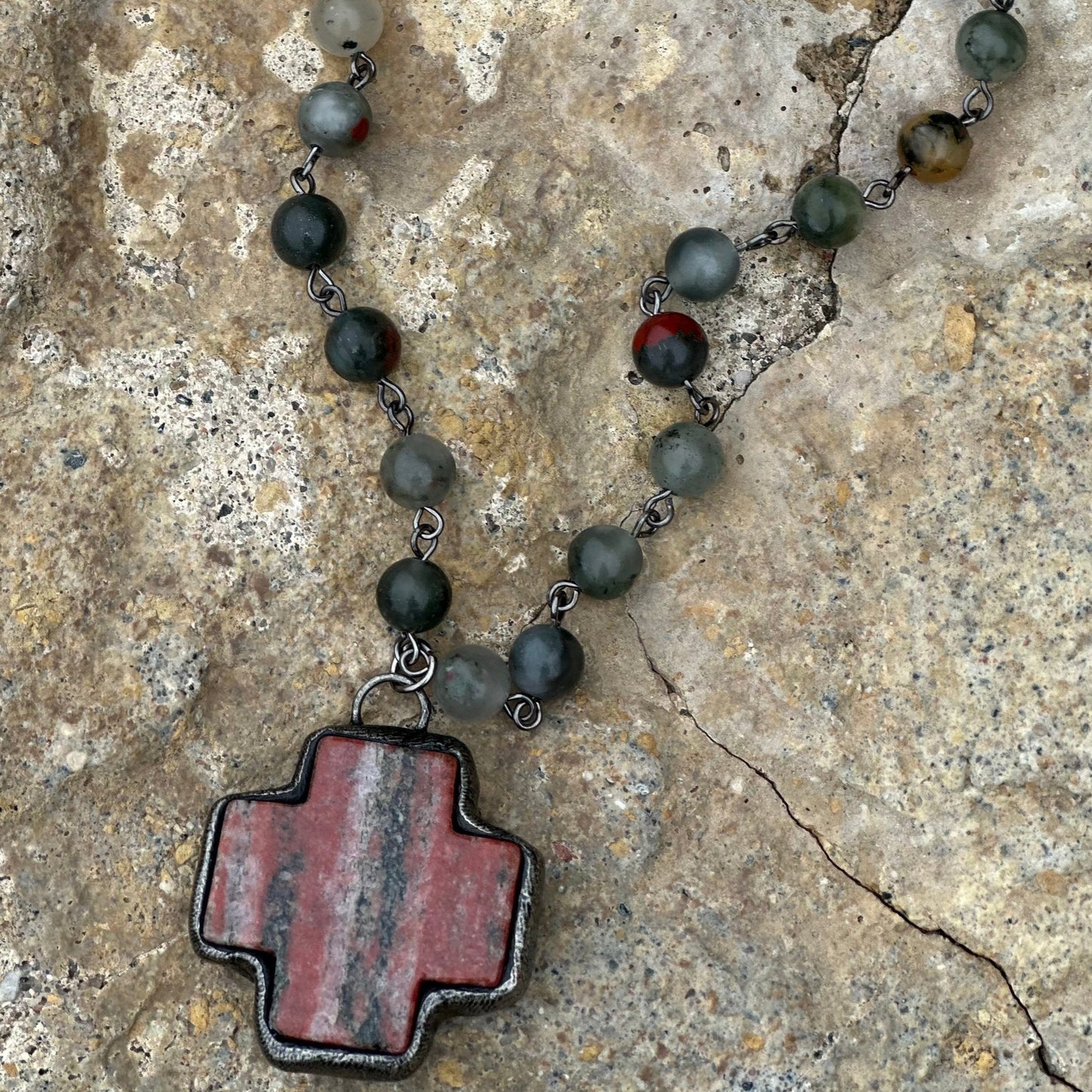 Teton Soldered Cross Necklace