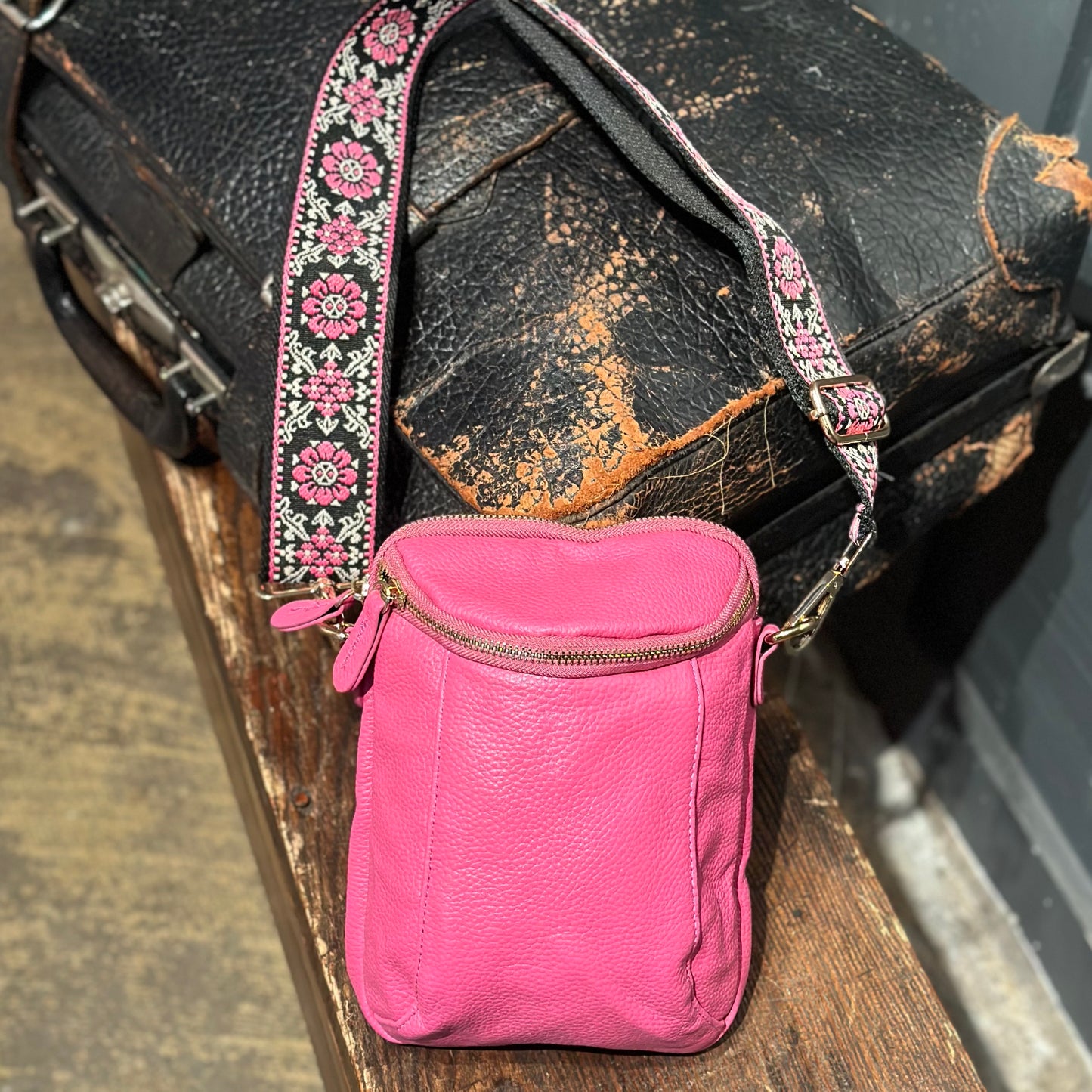 Freedom  Crossbody Bag - Hot Pink