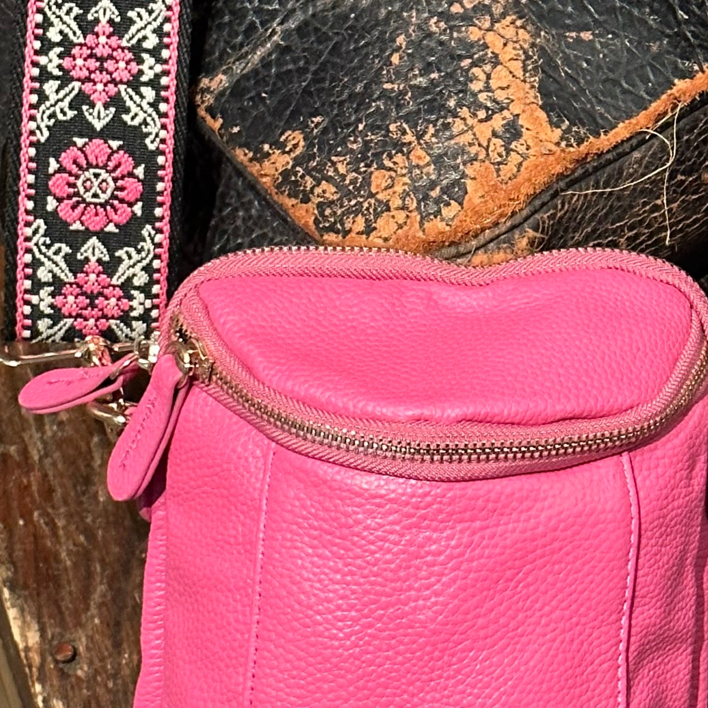 Freedom  Crossbody Bag - Hot Pink