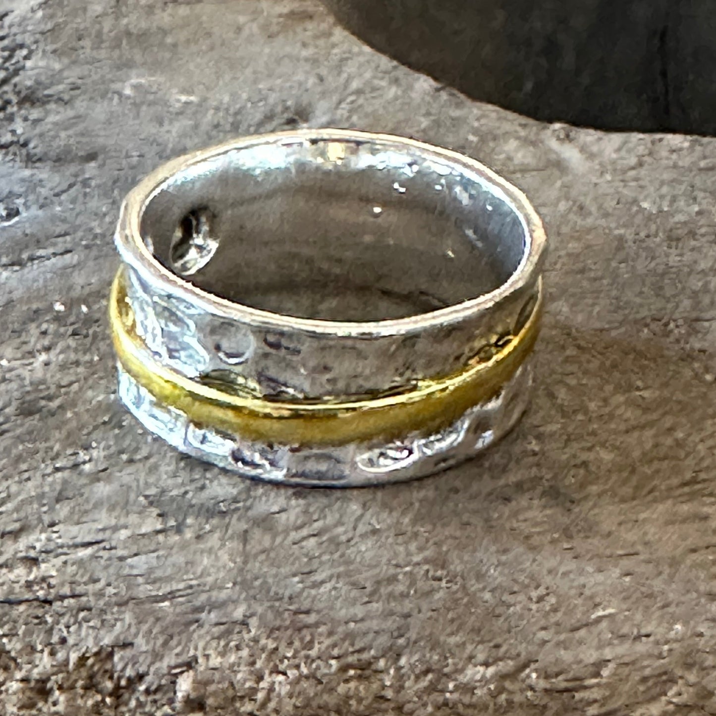 Layton Ring - Modeled Silver and Gold Ring