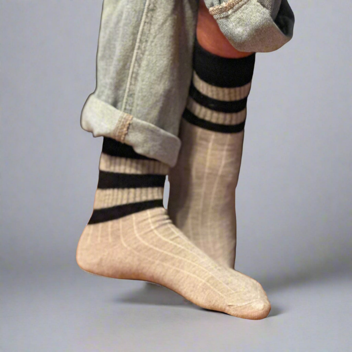 Vintage Striped Crew Sock