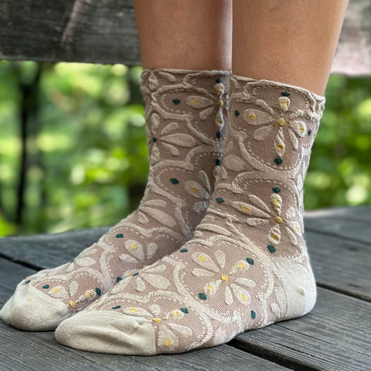 Blossom Flower Socks.