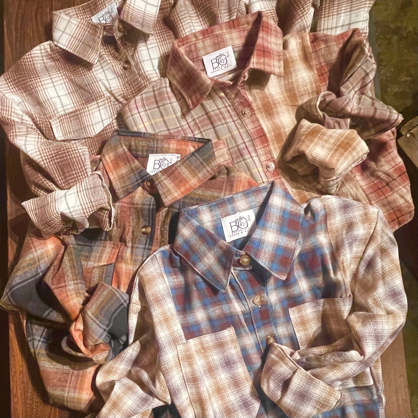 Pepper Patchwork Plaid  Shirt - Tan