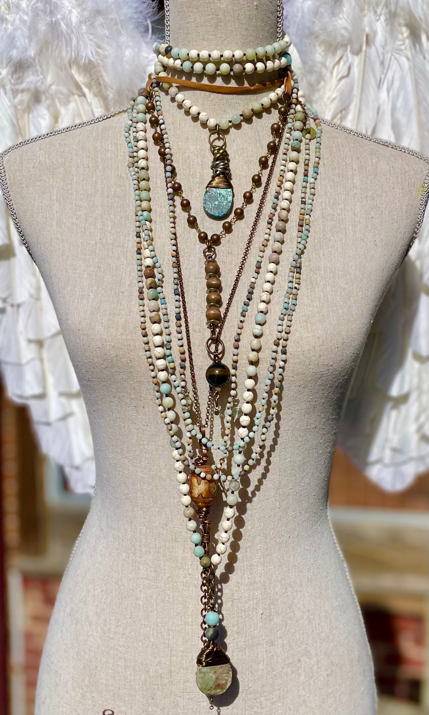 Amy Louise Colby Mala beaded necklace