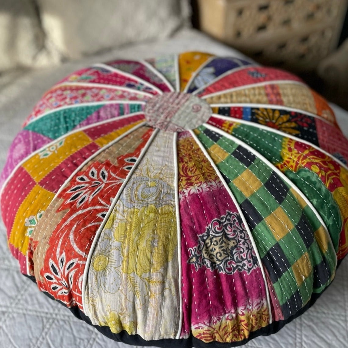 Sari Meditation Pillow. COVER ONLY!